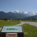 View of Mont Blanc from rest stop